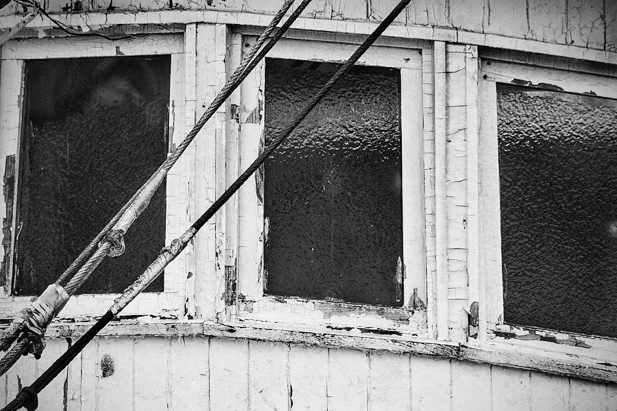 Wooden Trawler Icy Windows Photograph by Bob Decker