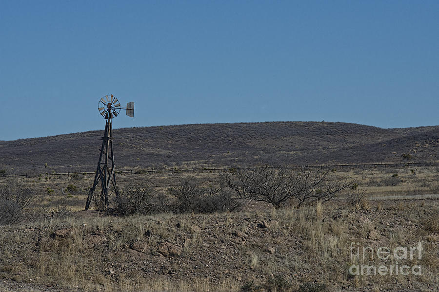 Wooden West Texas Windmill Photograph by David Arment