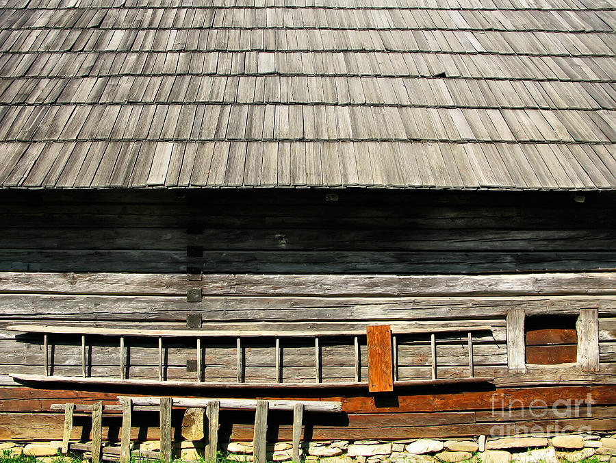 Wooden Window and Roof  Photograph by Daliana Pacuraru