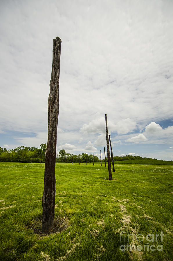 Woodhenge at Cahokia Mounds Illinois Photograph by Deborah Smolinske