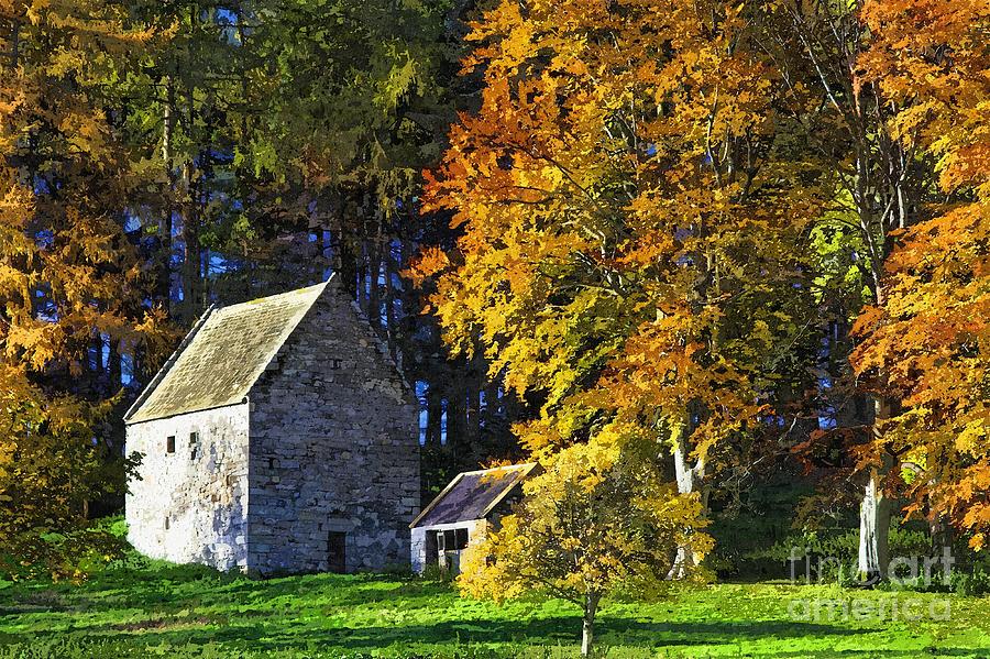 Woodhouses Bastle Northumberland - Photo Art Photograph by Les Bell