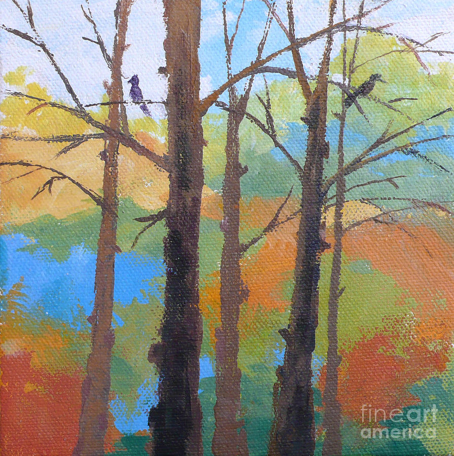 Woodland #4 Painting by Melody Cleary
