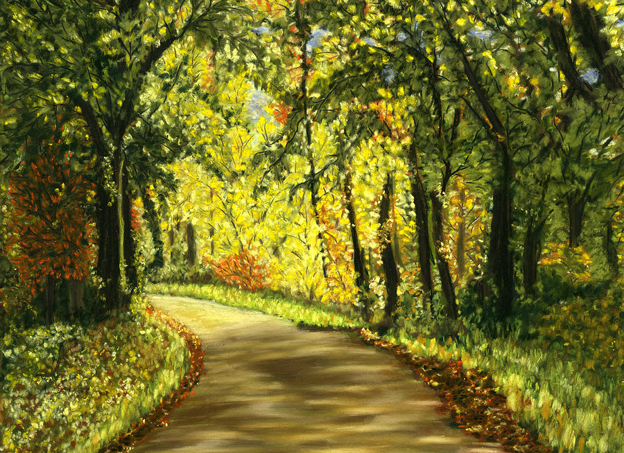 Woodland Path Painting By Sarah Dowson Fine Art America   Woodland Path Sarah Dowson 