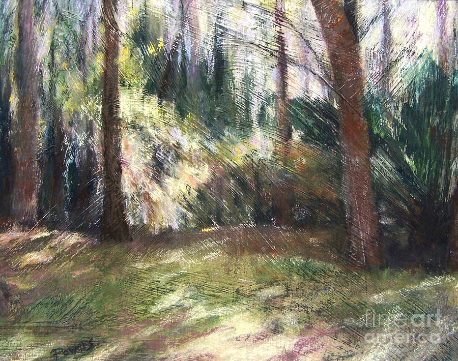 Fl Painting - Woodland Shadows by Mary Lynne Powers