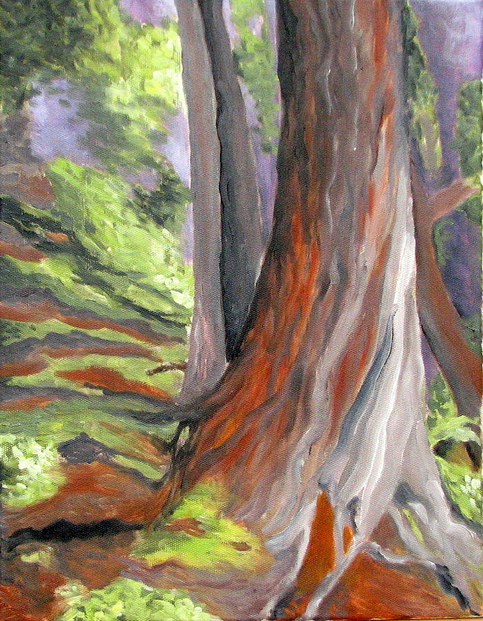 Tree Painting - Woodland Story3 by Jenny Catton