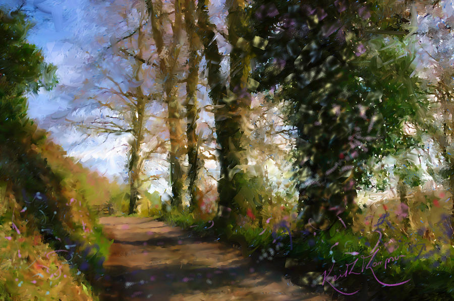 Woodland Walk County Waterford Ireland Digital Art by Keith Thompson