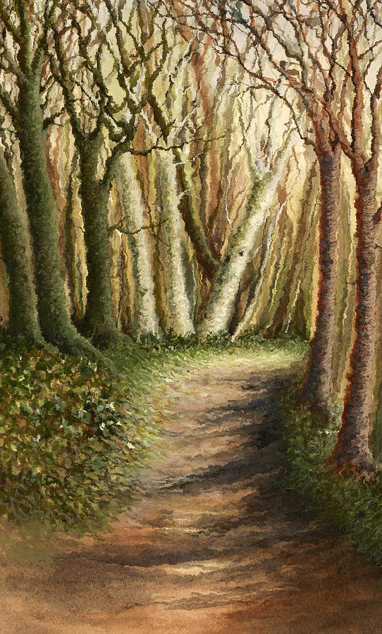Woodland Walk Painting by Deborah Runham
