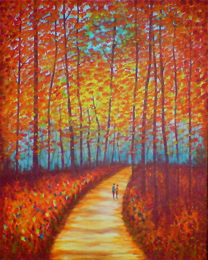 Woodland Walk Painting by Jean Tatton Jones - Pixels