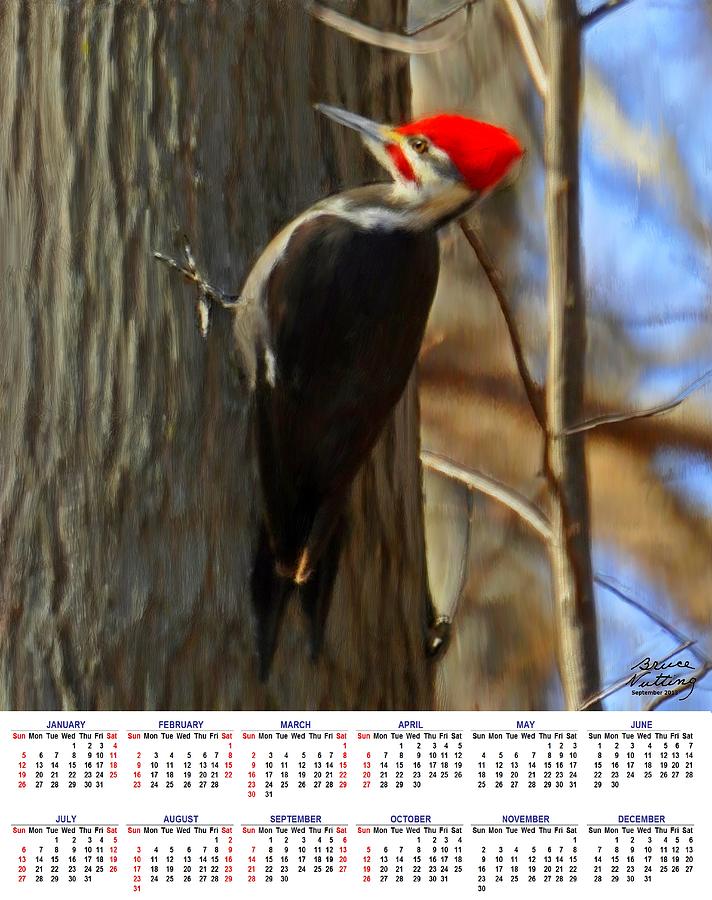 Woodpecker 2014 Calendar Painting