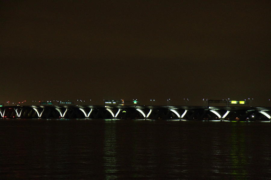 City Photograph - Woodrow Wilson Bridge - Washington DC - 01138 by DC Photographer