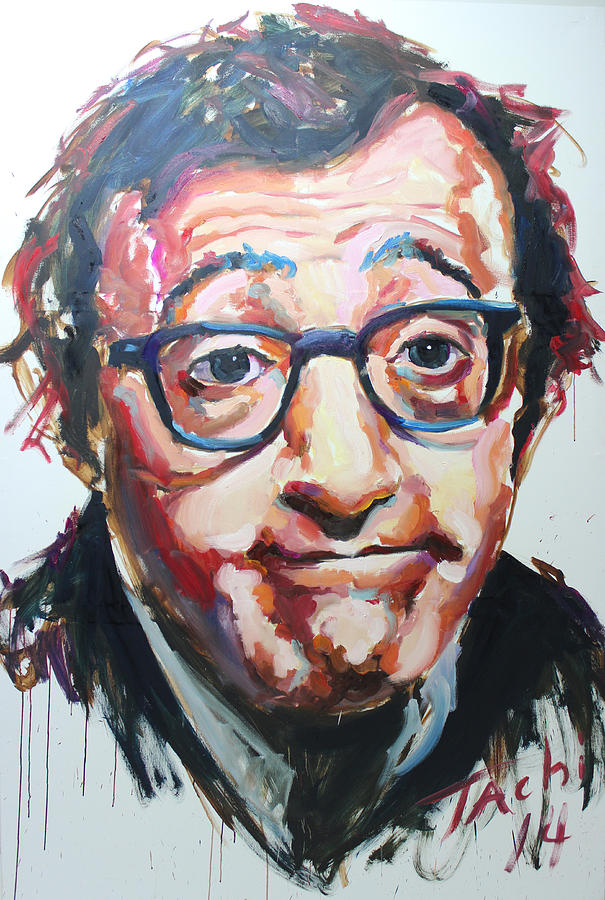 Woody Allen Painting by Tachi Pintor