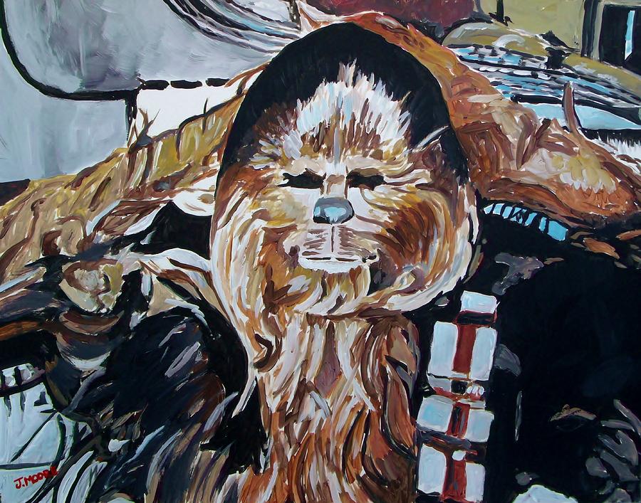 Space Painting - Wookiees Are Known To Do That by Jeremy Moore