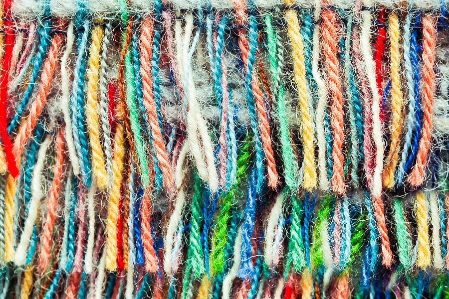 Abstract Photograph - Wool fringe by Tom Gowanlock