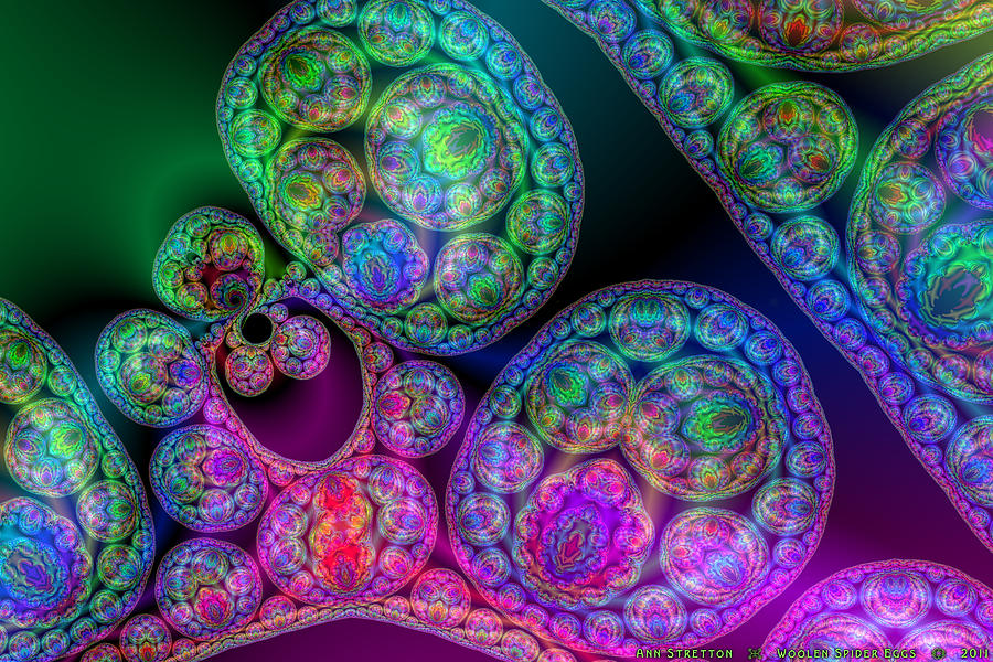 Woolen Spider Eggs Digital Art by Ann Stretton Woolen Spider Eggs Digital Art by Ann Stretton