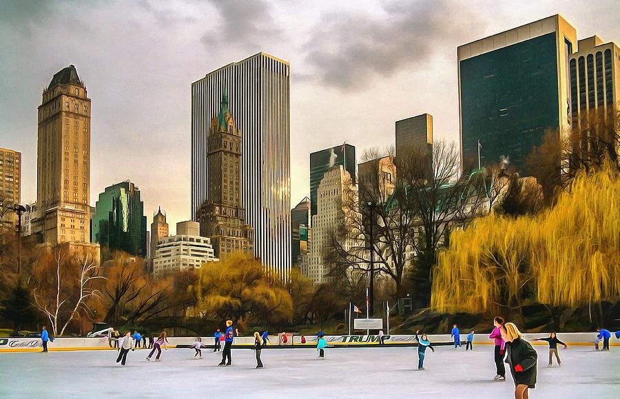 Wollman Rink NYC New York 2002 Photograph by Mick Flynn