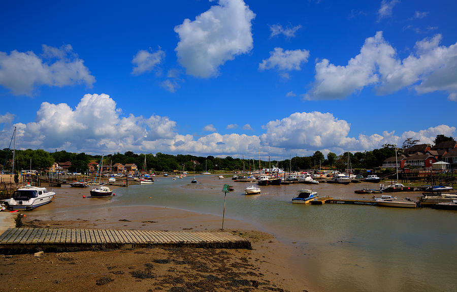 Boat Photograph - Wootton Bridge Isle of Wight between Ryde and Newport by Charlesy 