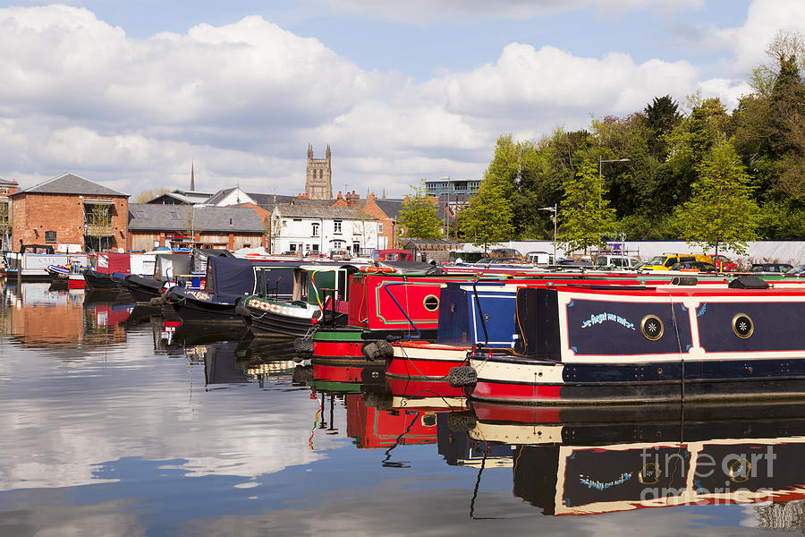 Worcester Diglis Basin Narrow Boats Photograph by Colin and Linda McKie