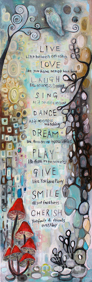 Words Of Wisdom Painting by Manami Lingerfelt