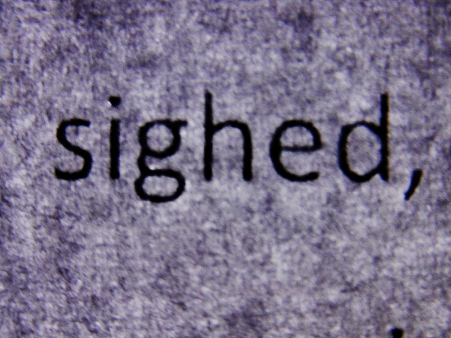 Words - Sighed Photograph by Richard Reeve