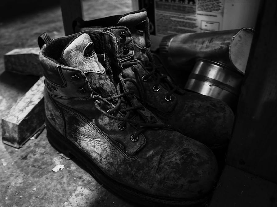 Abstract Photograph - Work Boots by Anthony Cummigs