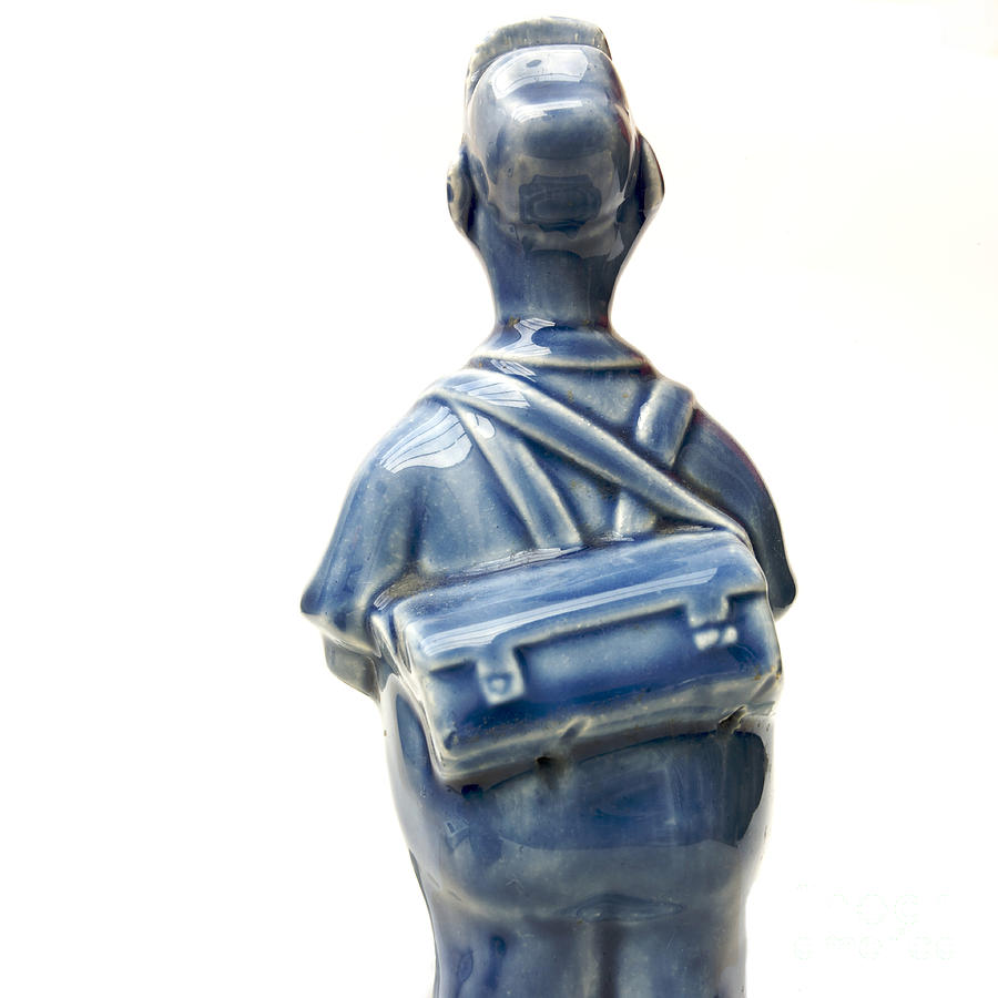 Bag Photograph - Worker figurine by Bernard Jaubert
