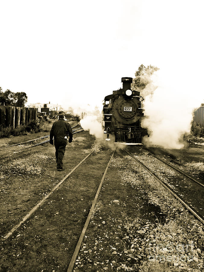 Transportation Photograph - Working For The Railroad by Robert Frederick