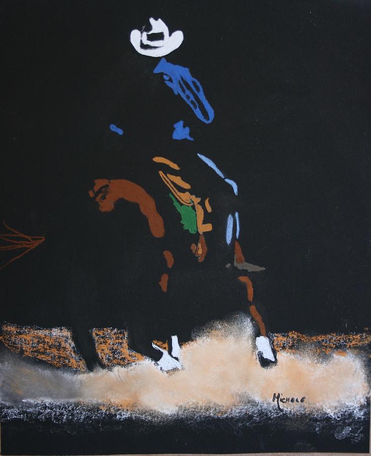 Working Horse Pastel by Michele Turney