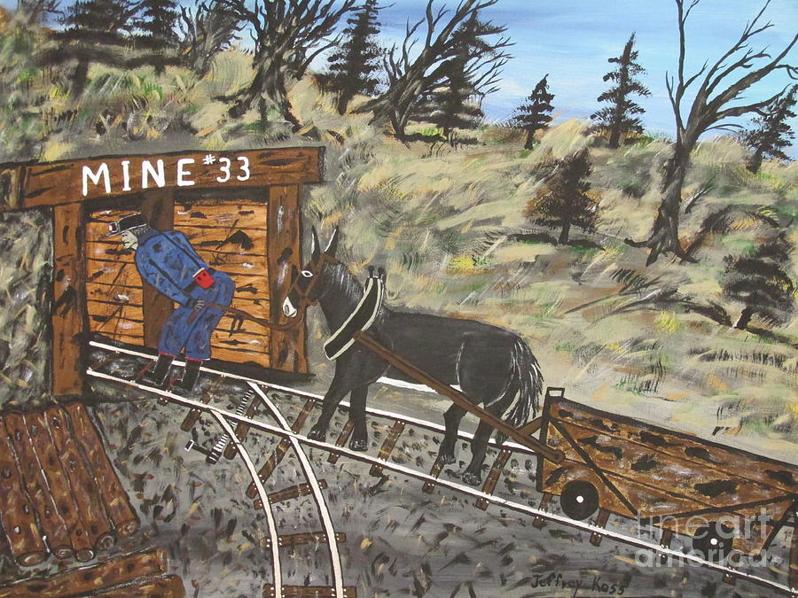 Historic Coal Mine Painting by Jeffrey Koss Painting by Jeffrey Koss
