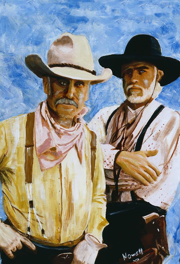 Lonesome Dove Painting - Working Lonesome Dove by Peter Nowell