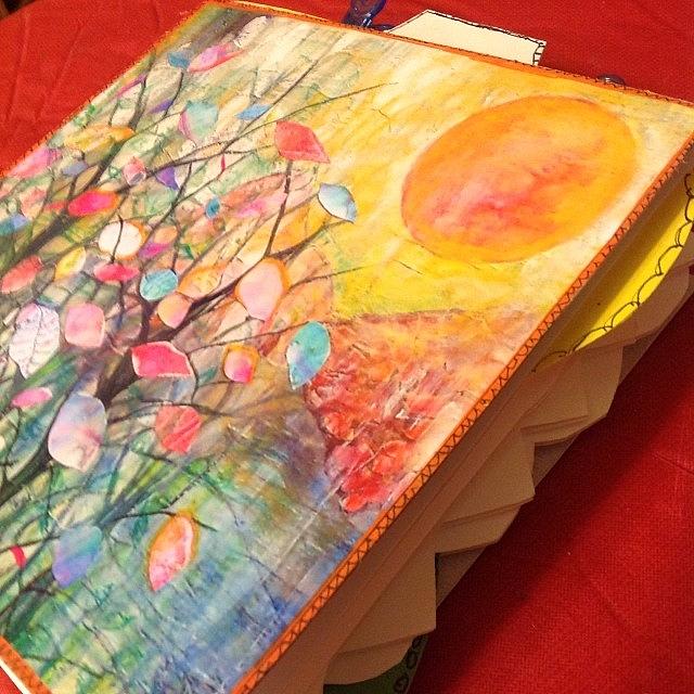 Watercolor Photograph - Working On Some #handmade #artjournals by Robin Mead Watercolor Photograph - Working On Some #handmade #artjournals by Robin Mead