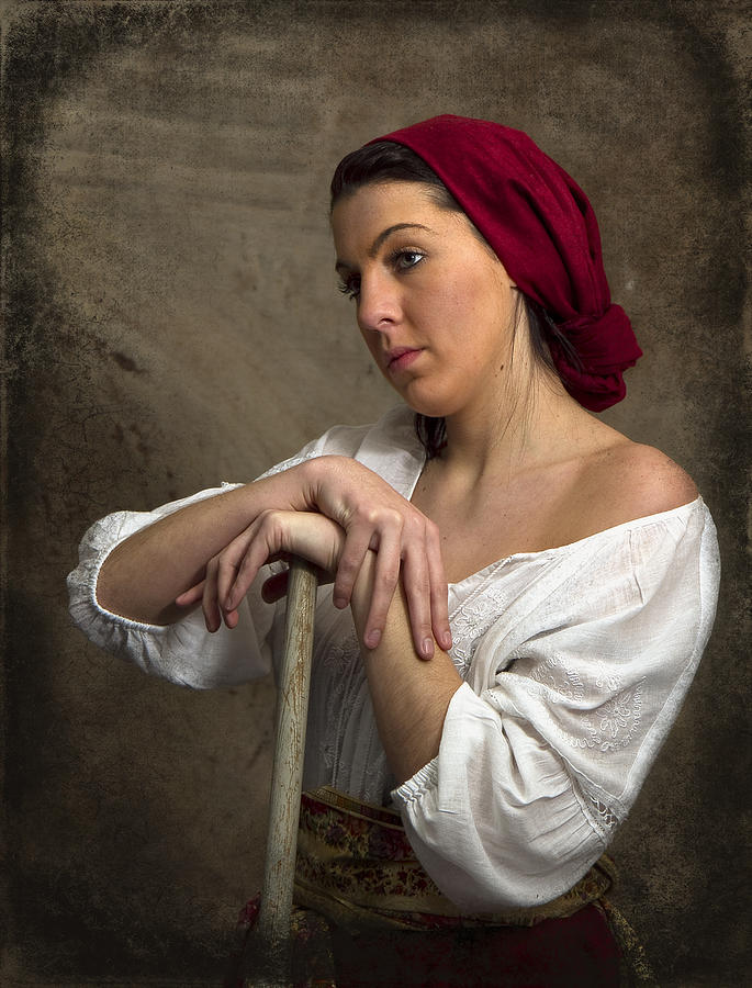 Working Peasant Girl Photograph by Trudy Wilkerson