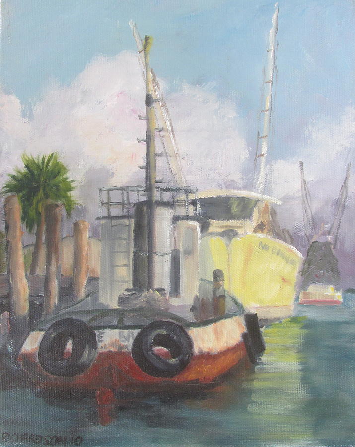 Working Waterfront Painting by Susan Richardson