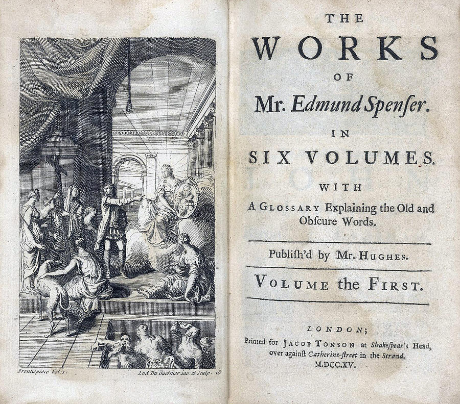 Works Of Edmund Spenser, Title Photograph by Folger Shakespeare Library