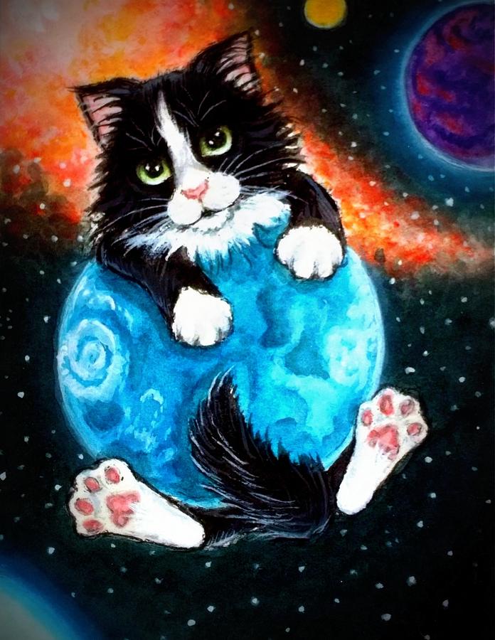 World Domination Kitty Style Painting