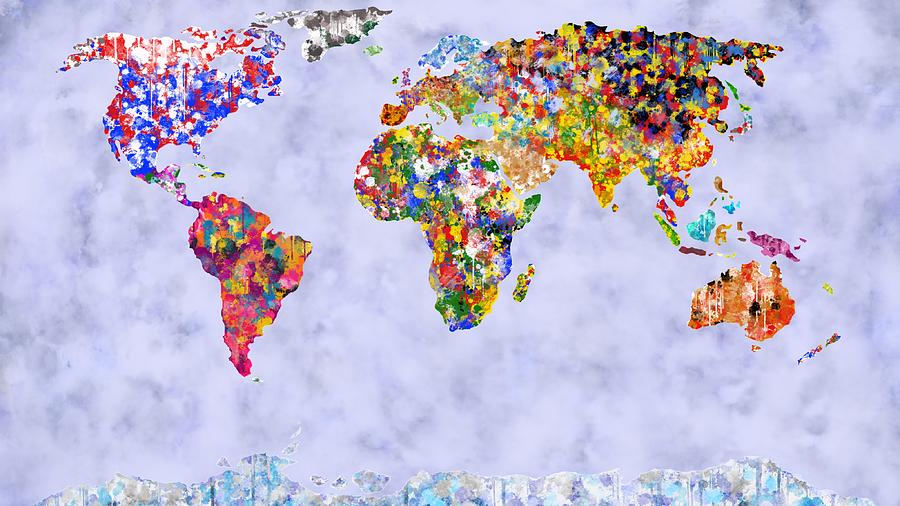 World in Colour Foggy Oceans Digital Art by Mark Taylor