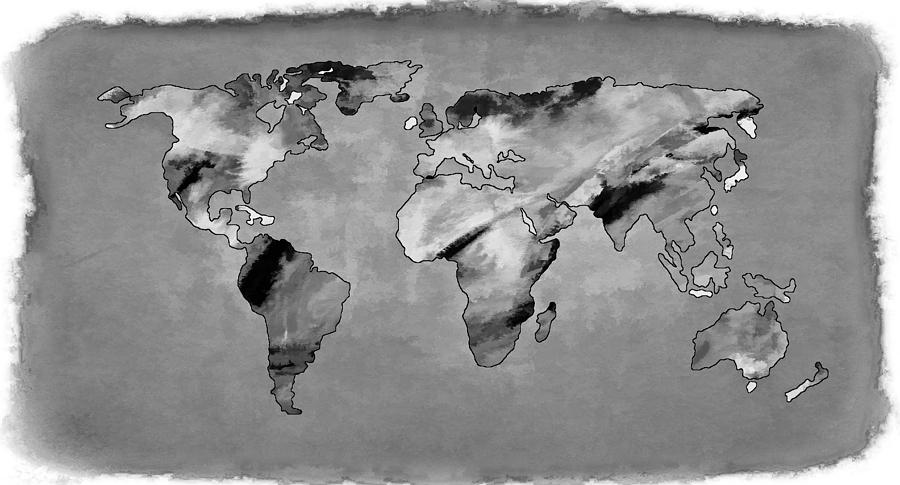 World Map Torn Edges Photograph by Athena Mckinzie