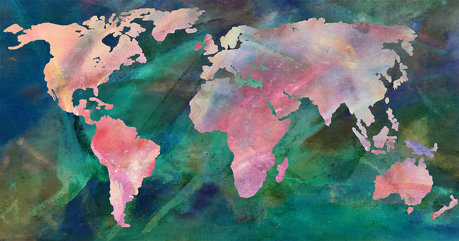 World Map Vivid Photograph by Athena Mckinzie