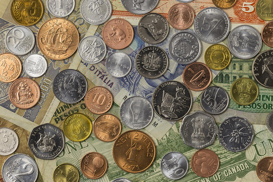 Coin Photograph - World Money 1 by John Brueske
