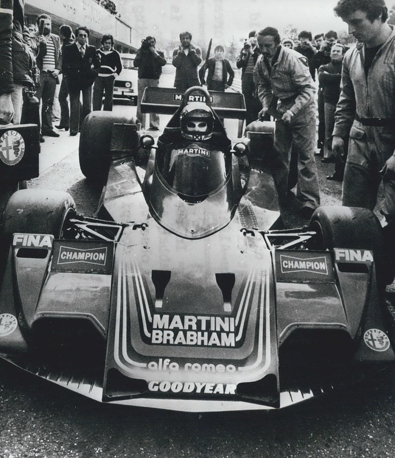 World Motor Raging Champion Niki Lauda Tests Brabham- Alfa