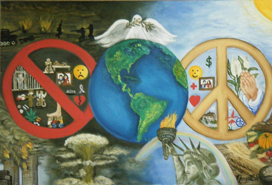 World Peace Painting by Nancy L Jolicoeur - Pixels