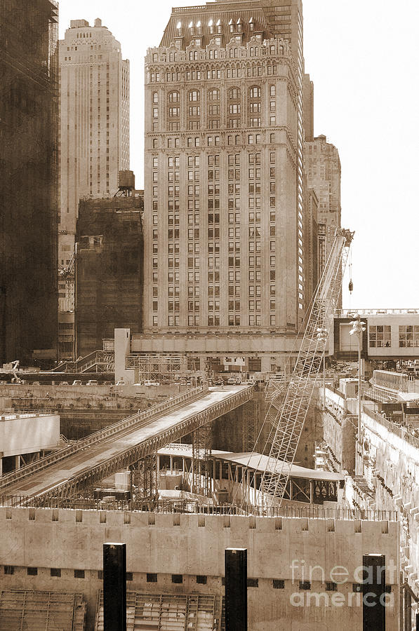 World Trade Center reconstruction vintage Photograph by RicardMN Photography