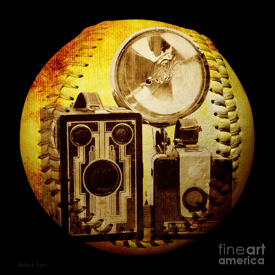 World Travelers 4 Baseball Square Digital Art by Andee Design