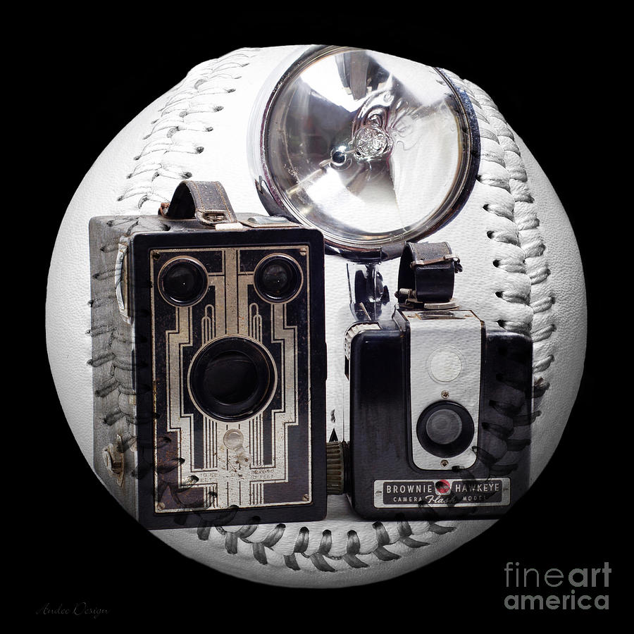 World Travelers Baseball Square Photograph by Andee Design