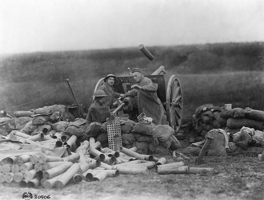 World War I Artillery,c1917 Photograph by Granger
