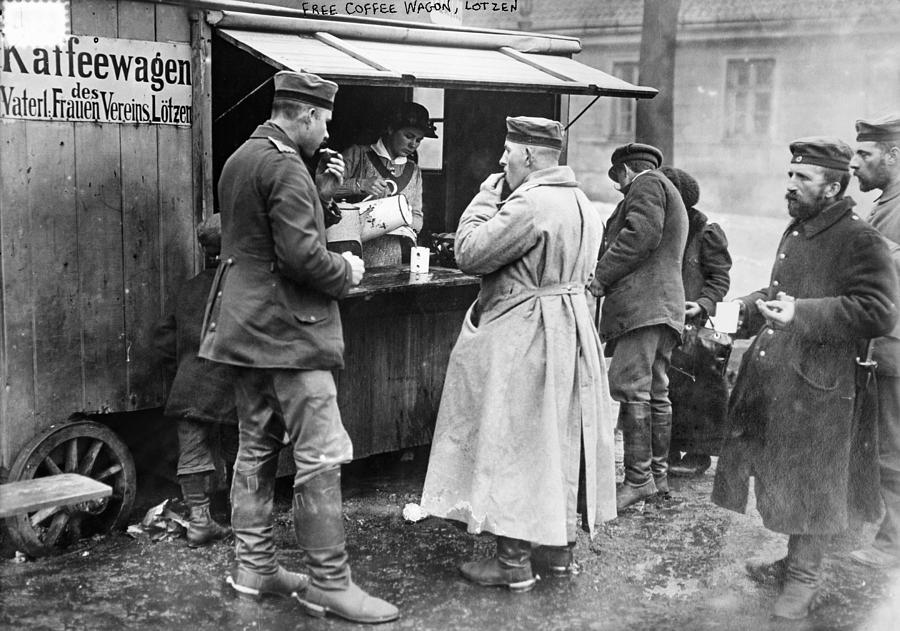 World War I Coffee Wagon - To License For Professional Use Visit Granger.com Photograph by Granger