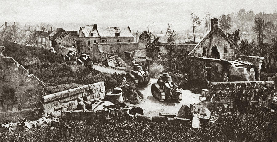 World War I French Tanks Photograph by Granger
