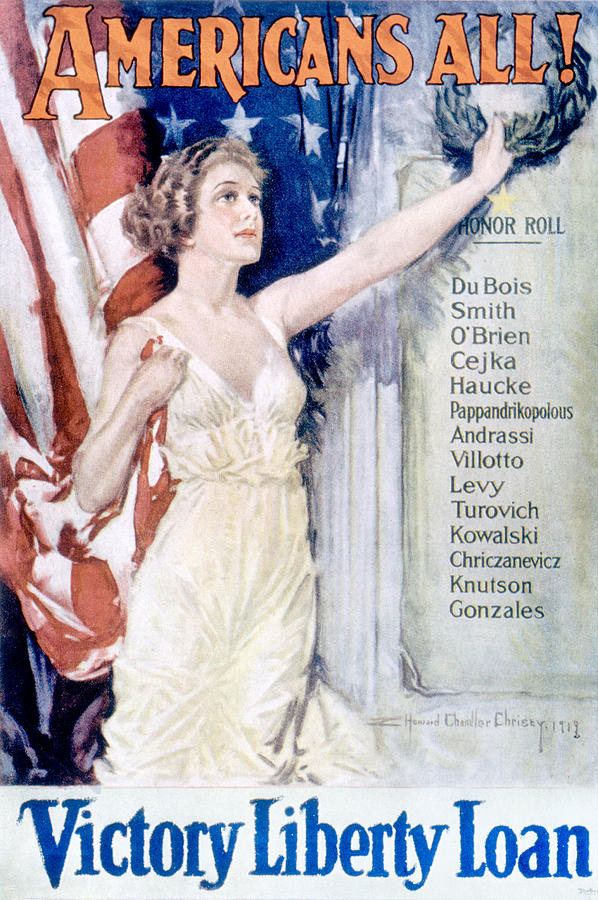 World War I Liberty Loan, 1919 Painting by Granger