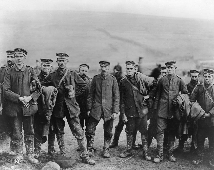 World War I Prisoners, C1917 Photograph by Granger