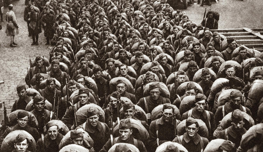 World War I Return Home Photograph by Granger