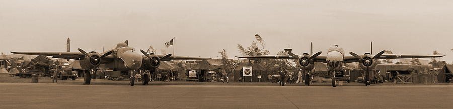 World War II B-25 Bombers Awaiting Orders Photograph By Angelo Rolt ...